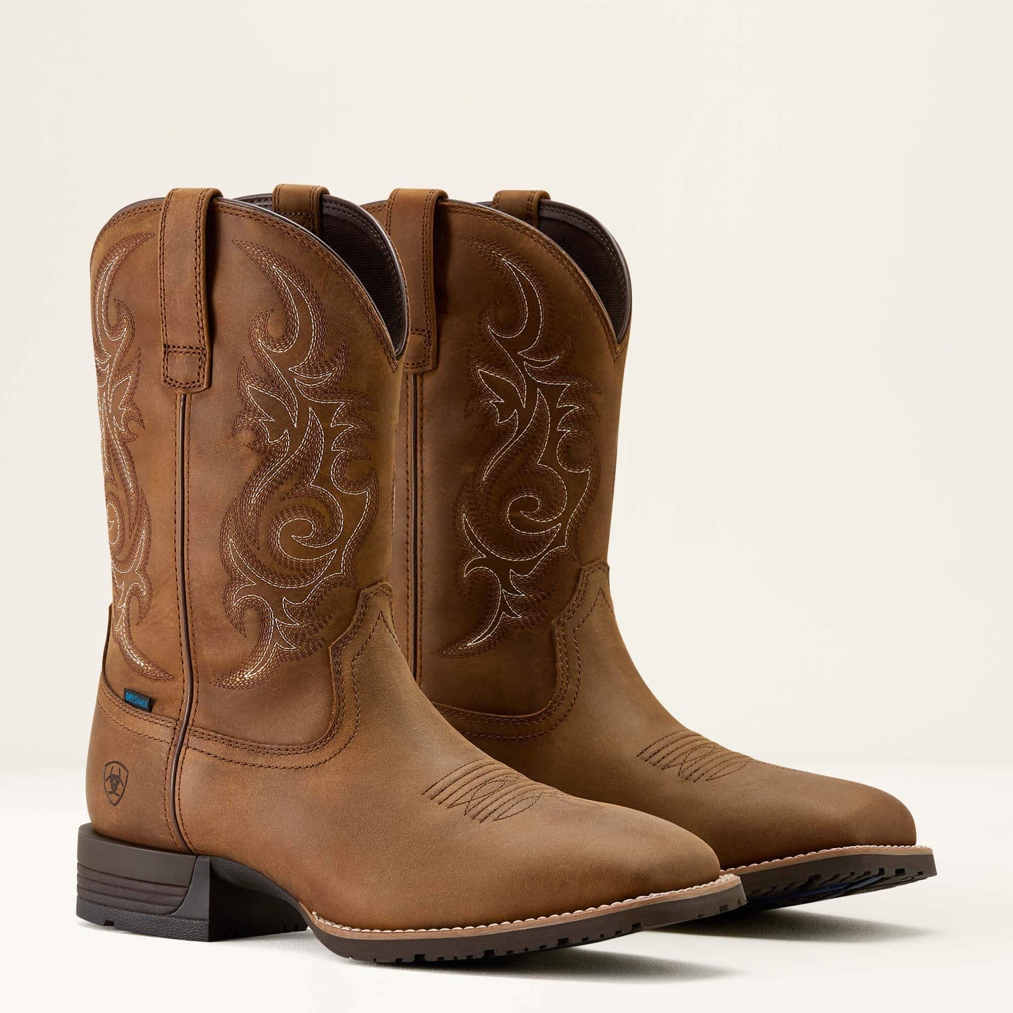 Hybrid Ranchway Waterproof Wide Square Toe Cowboy Boot-Ariat