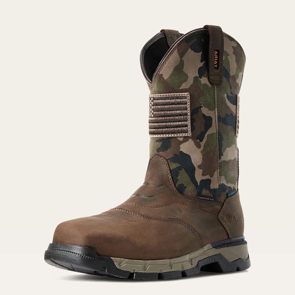 Rebar Flex Patriot Waterproof Composite Toe Work Boot-Ariat