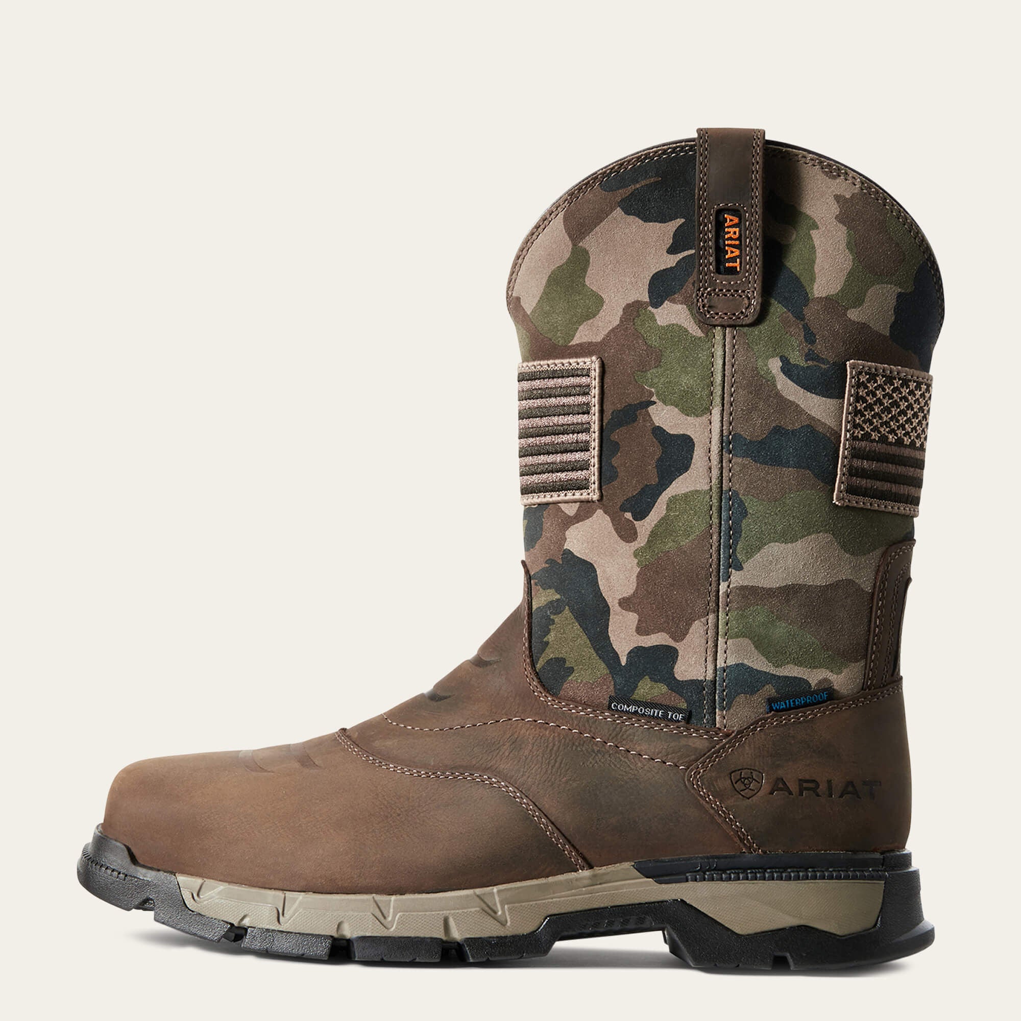 Rebar Flex Patriot Waterproof Composite Toe Work Boot-Ariat
