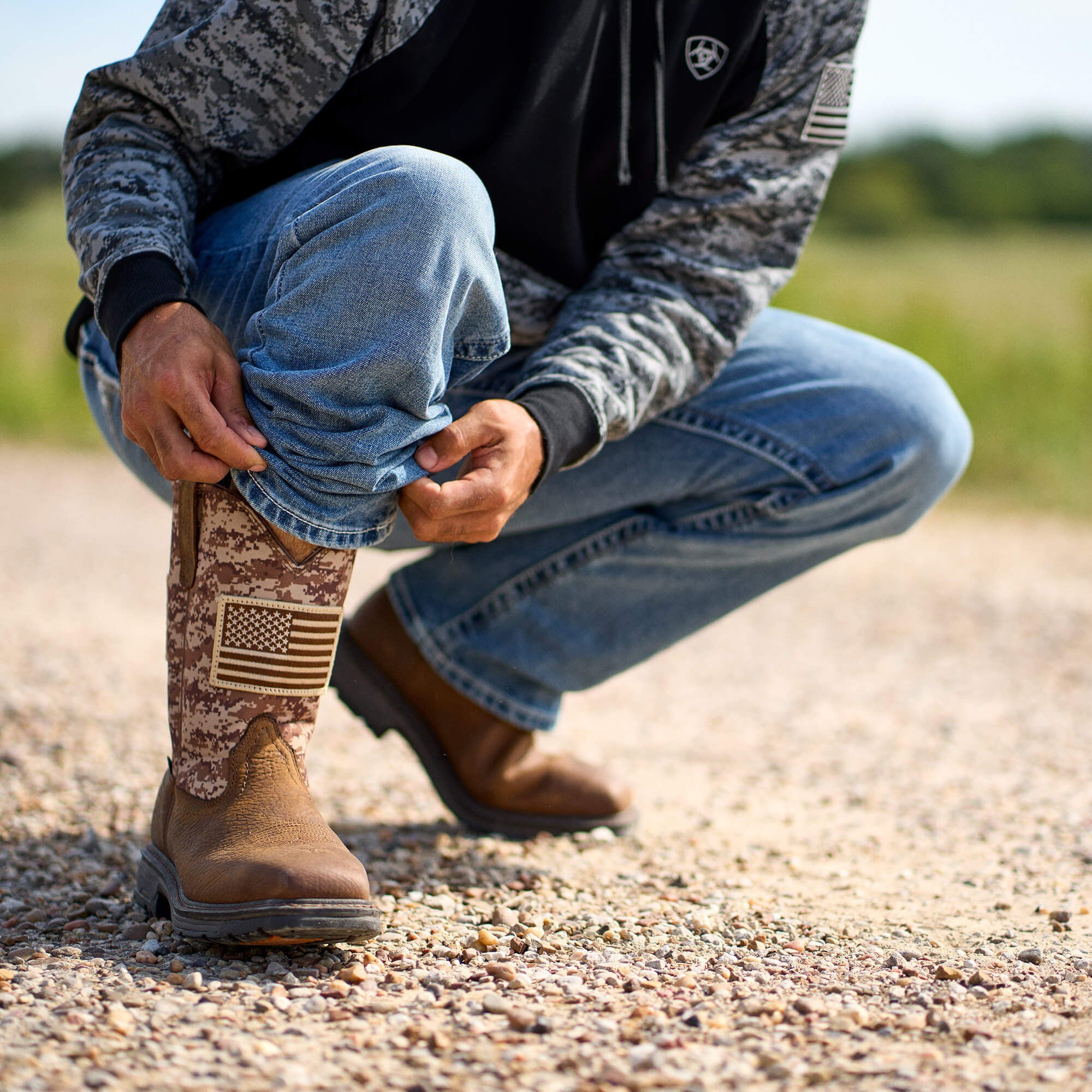 WorkHog Patriot Steel Toe Work Boot-Ariat