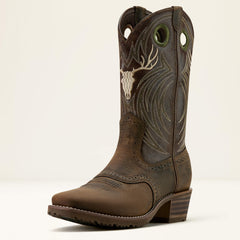 Hybrid Roughstock Antler Cowboy Boot-Ariat