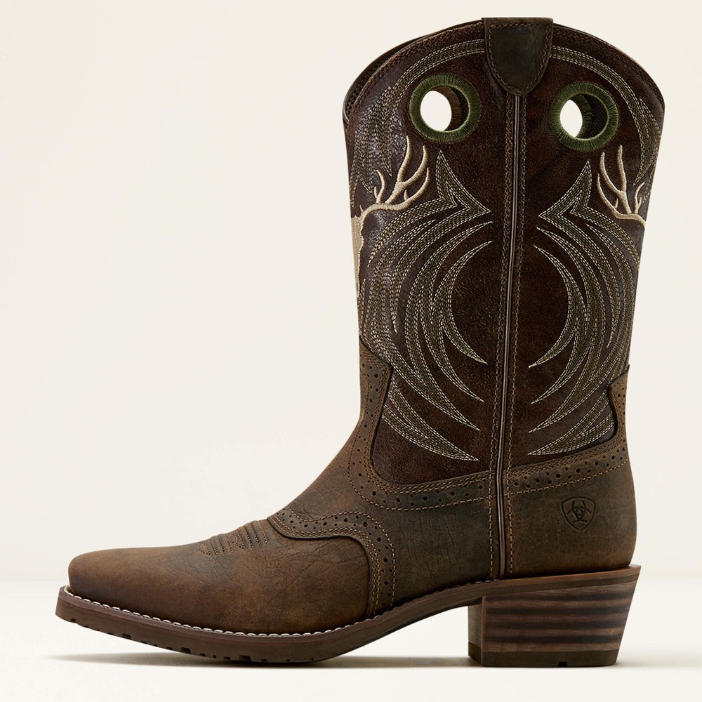 Hybrid Roughstock Antler Cowboy Boot-Ariat