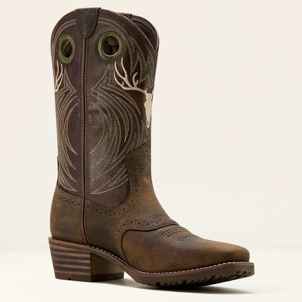 Hybrid Roughstock Antler Cowboy Boot-Ariat