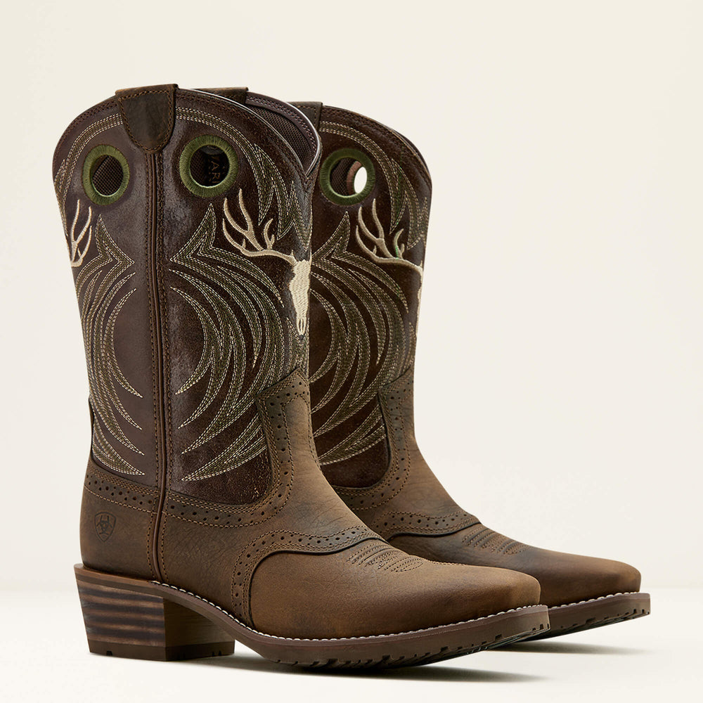 Hybrid Roughstock Antler Cowboy Boot-Ariat