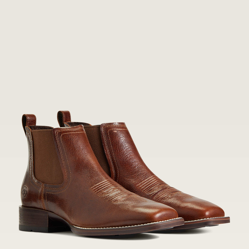 Booker Chelsea Wide Square Toe Western Boot-Ariat