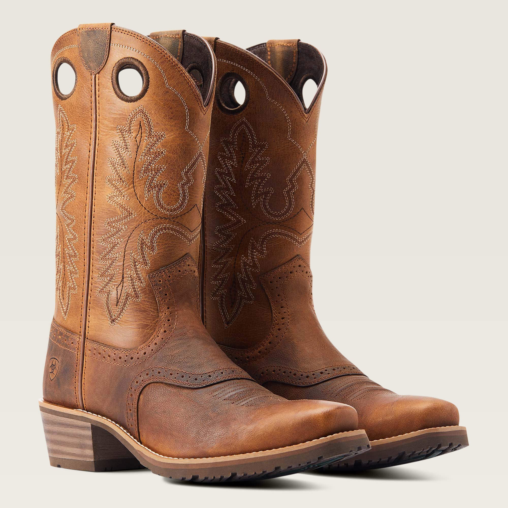 Hybrid Roughstock Square Toe Cowboy Boot-Ariat