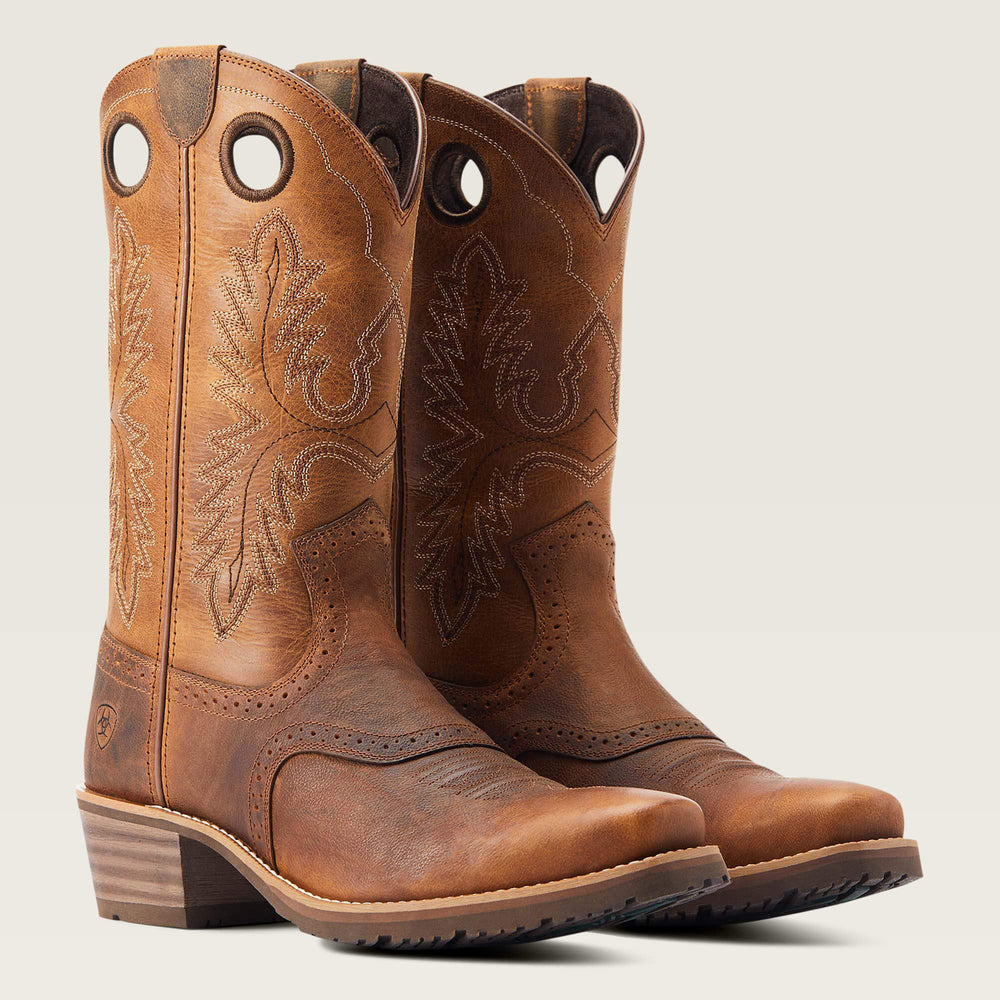 Hybrid Roughstock Square Toe Cowboy Boot-Ariat