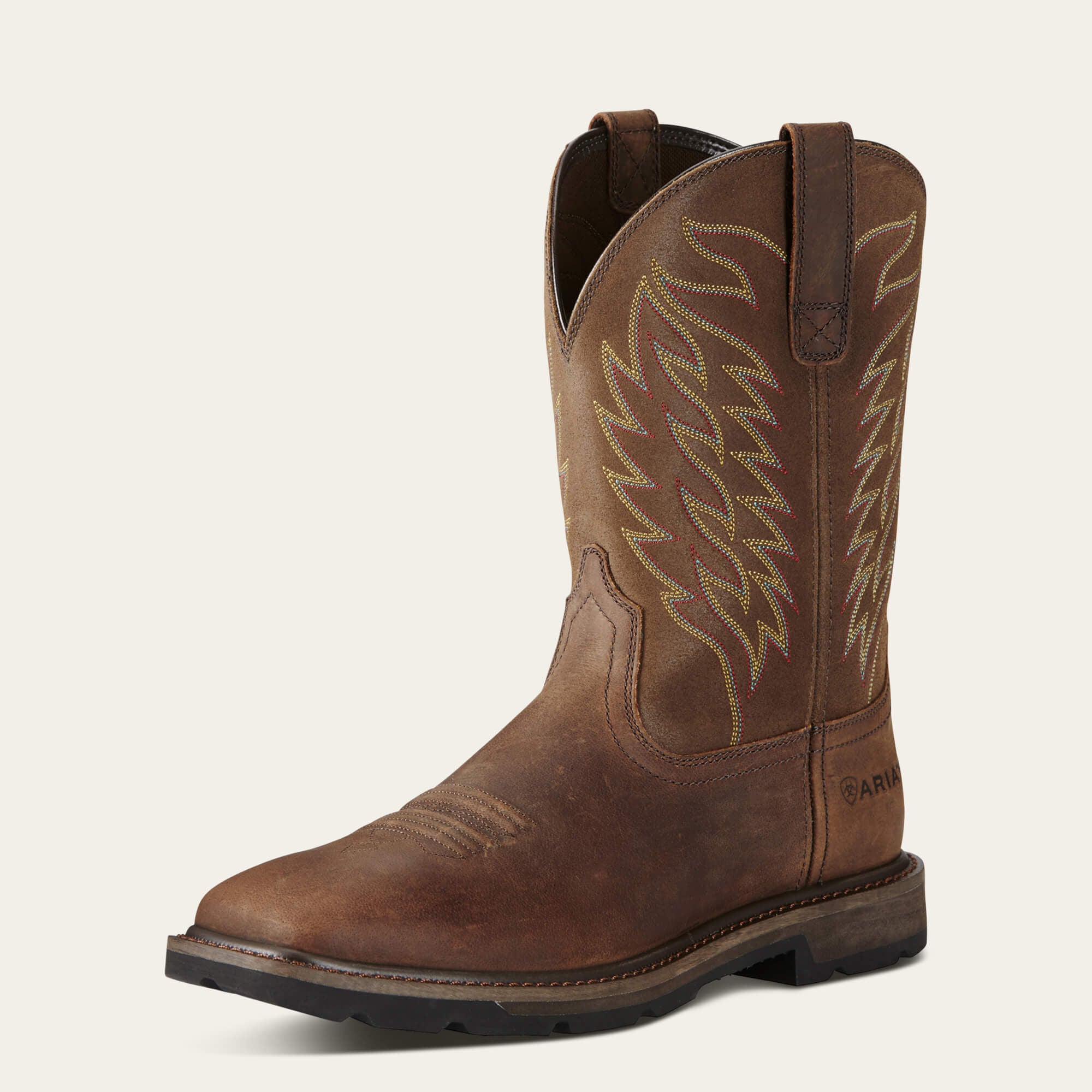 Groundbreaker Wide Square Toe Steel Toe Work Boot-Ariat