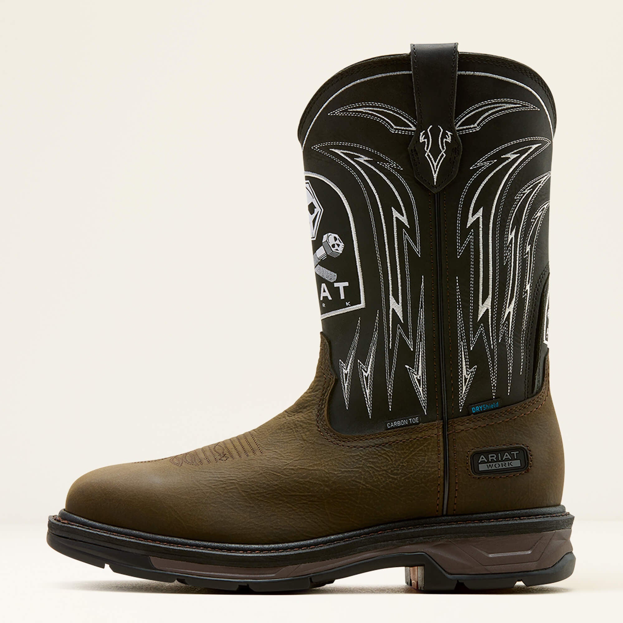 WorkHog XT Bolt Skull Waterproof Wide Square Toe Carbon Toe Work Boot-Ariat