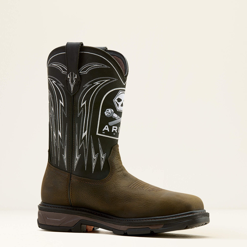 WorkHog XT Bolt Skull Waterproof Wide Square Toe Carbon Toe Work Boot-Ariat