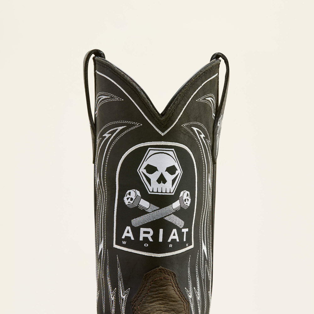 WorkHog XT Bolt Skull Waterproof Wide Square Toe Carbon Toe Work Boot-Ariat