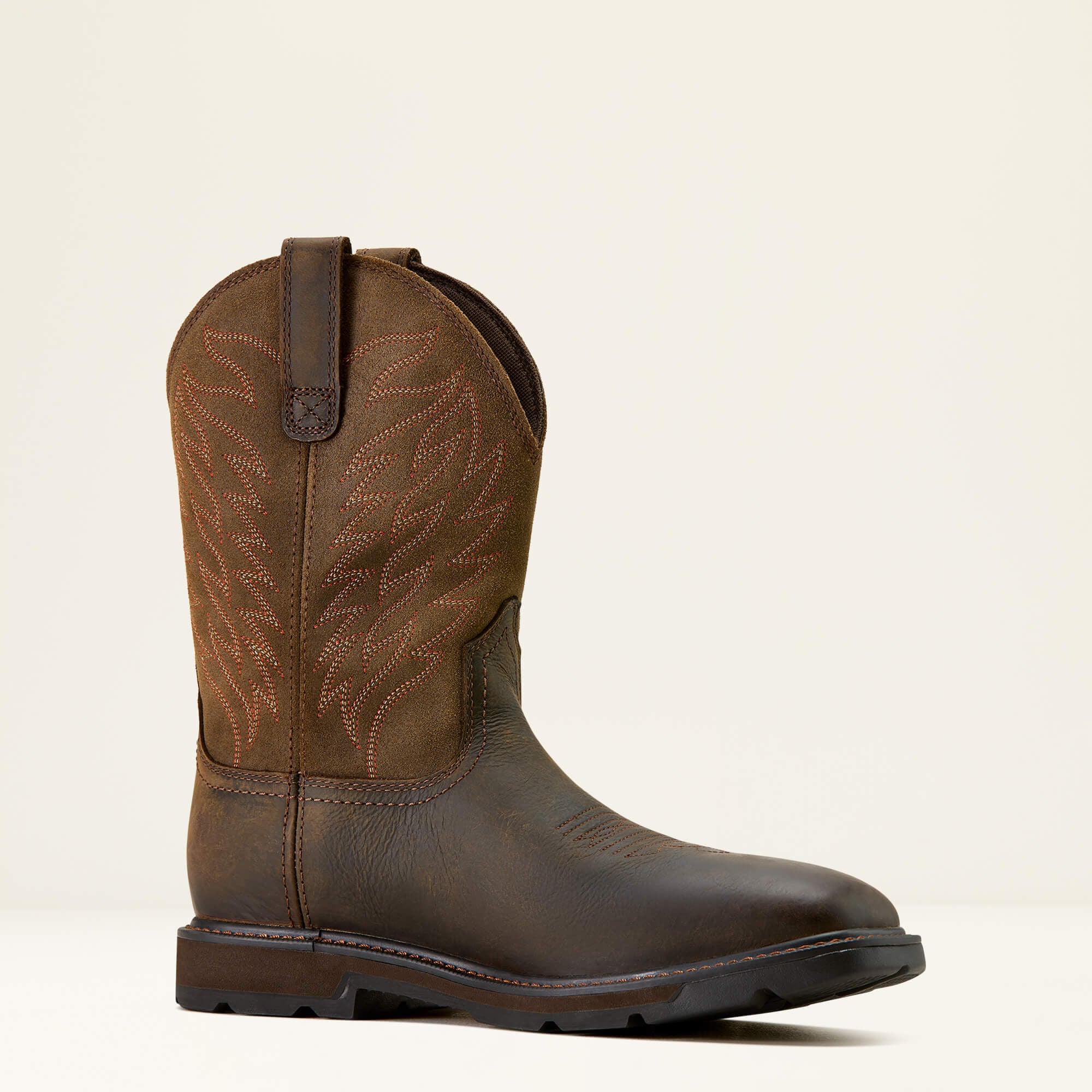 Groundbreaker Wide Square Toe Waterproof Work Boot-Ariat