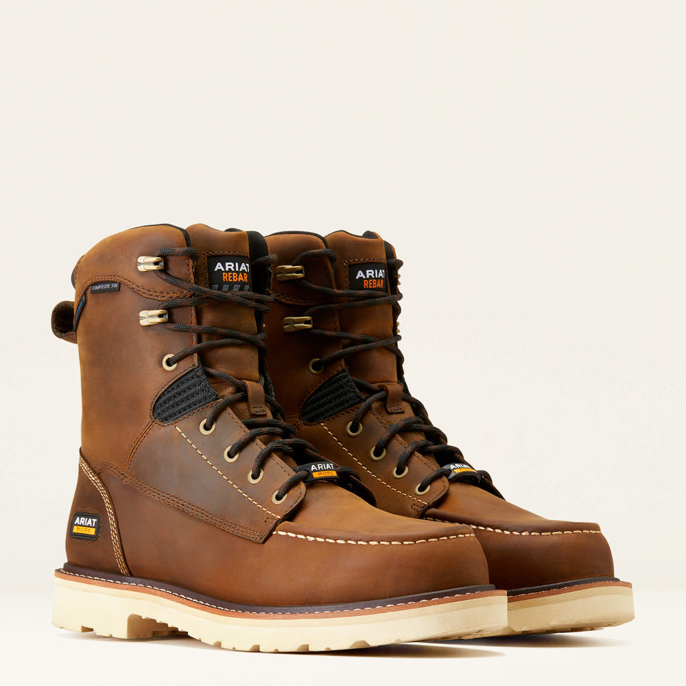 Rebar Lift 8" Waterproof Composite Toe Work Boot-Ariat