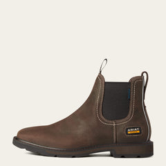 Groundbreaker Chelsea Wide Square Toe Waterproof Work Boot-Ariat