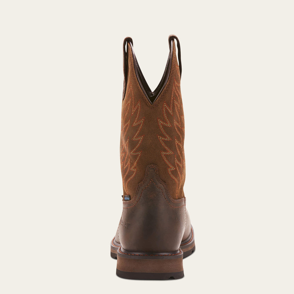 Groundbreaker Wide Square Toe Waterproof Steel Toe Work Boot-Ariat