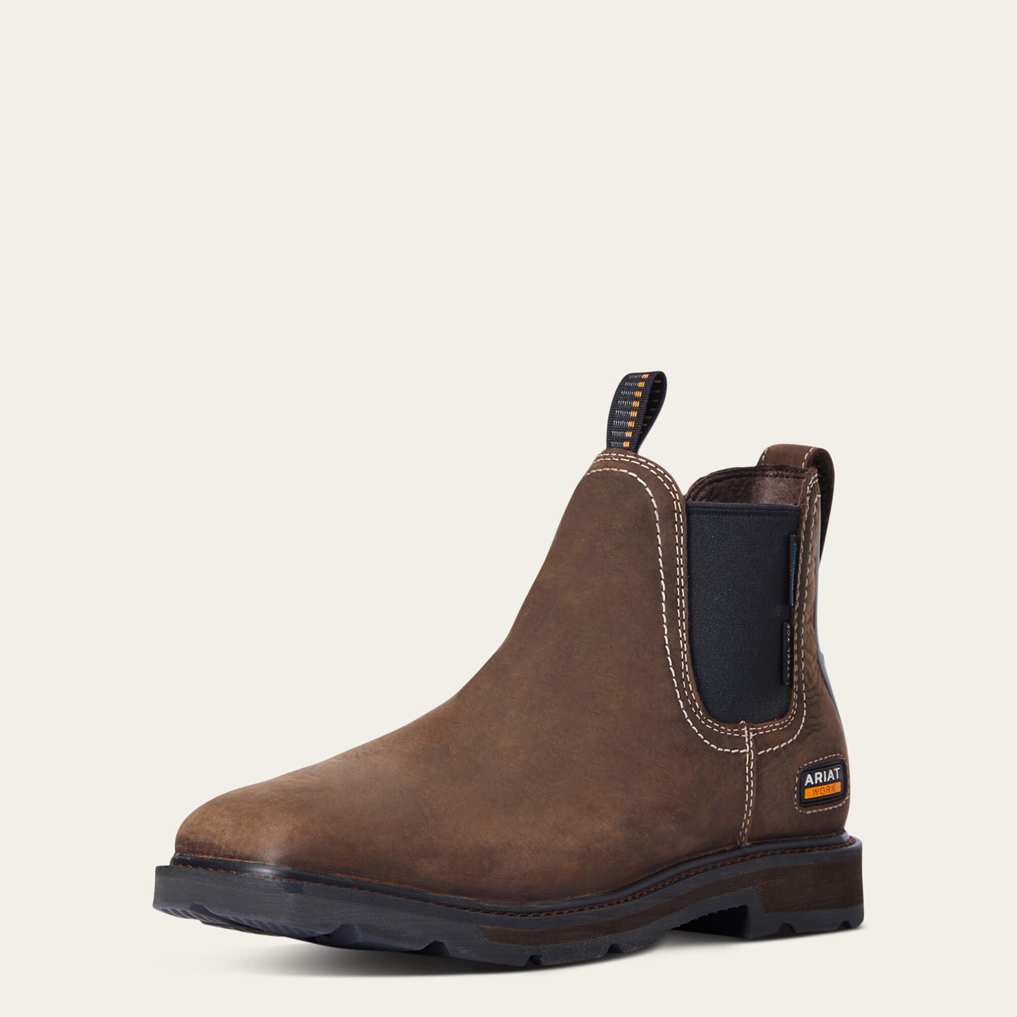 Groundbreaker Chelsea Wide Square Toe Waterproof Steel Toe Work Boot-Ariat