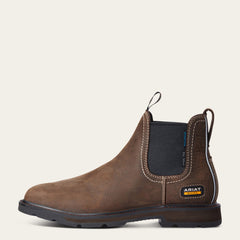 Groundbreaker Chelsea Wide Square Toe Waterproof Steel Toe Work Boot-Ariat