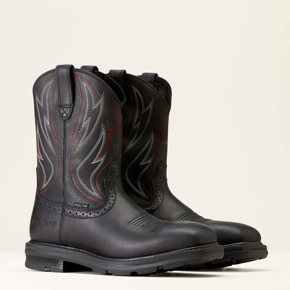 Sierra Shock Shield Steel Toe Work Boot-Ariat