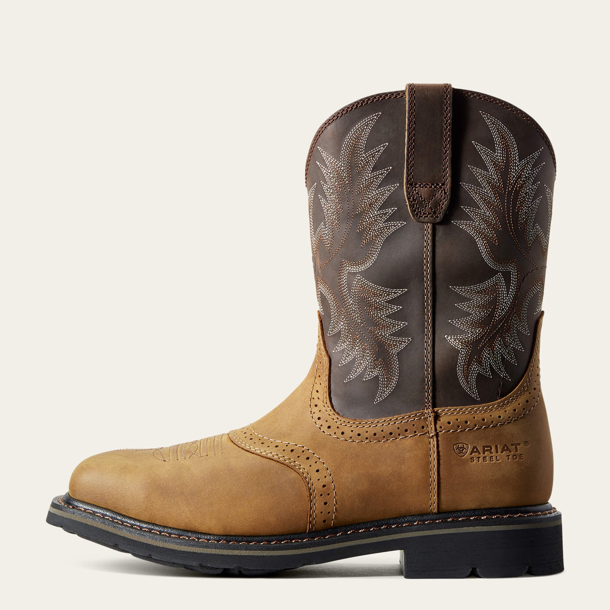 Sierra Wide Square Toe Steel Toe Work Boot-Ariat