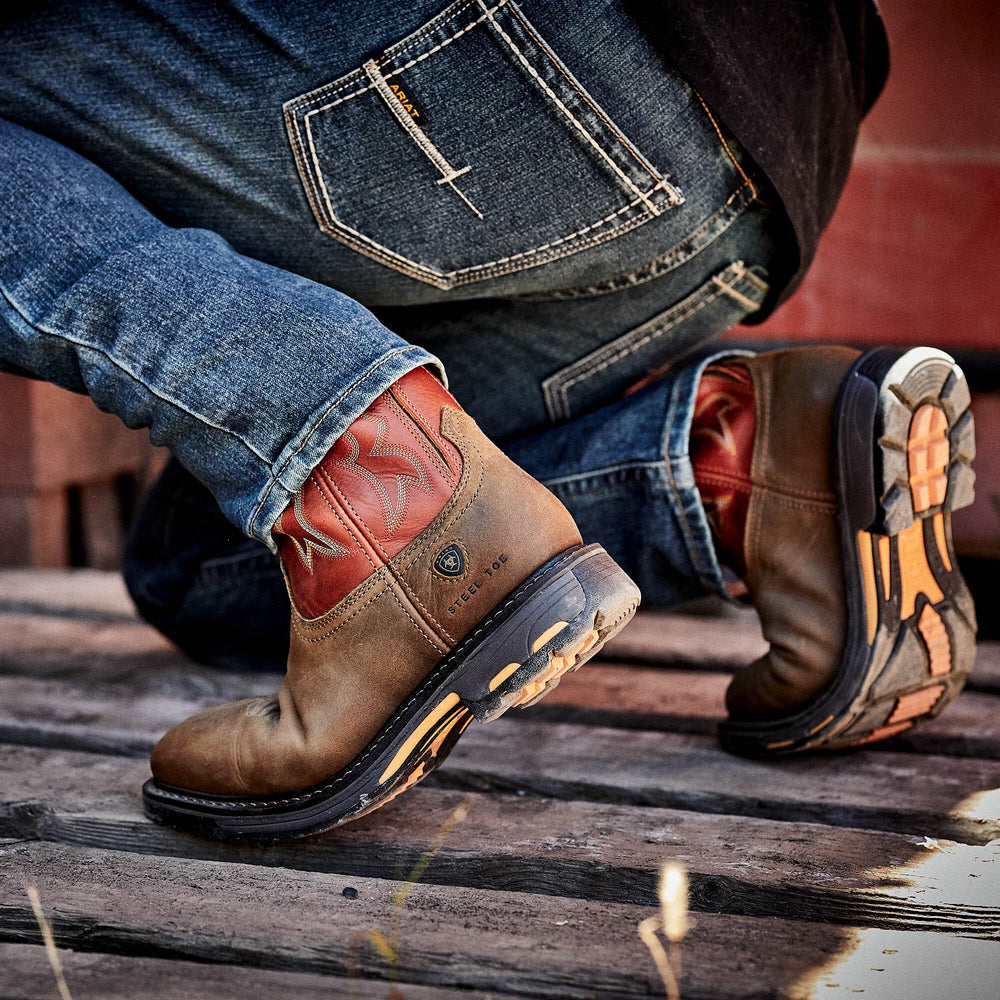 WorkHog Wide Square Toe Steel Toe Work Boot-Ariat