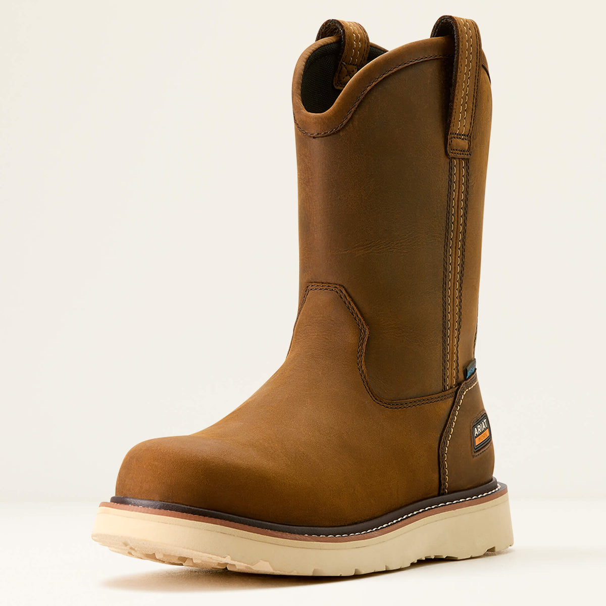 Rebar Wedge Pull-On Waterproof Work Boot-Ariat