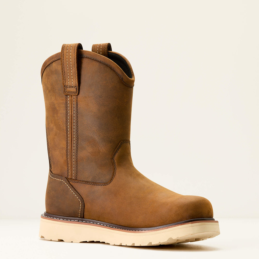 Rebar Wedge Pull-On Waterproof Work Boot-Ariat