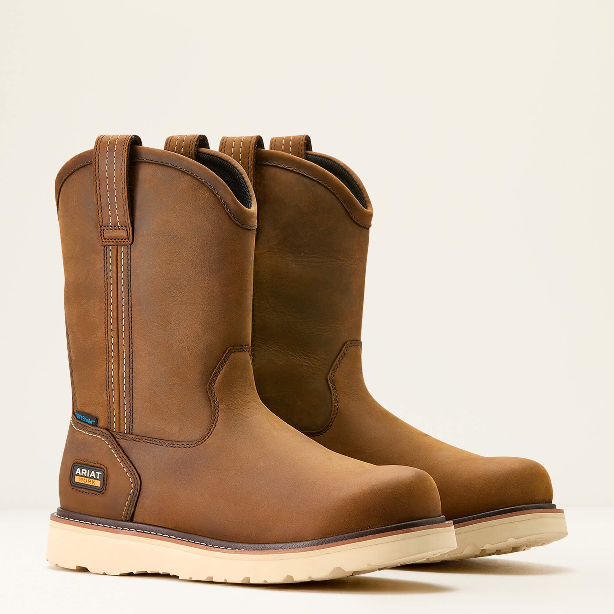 Rebar Wedge Pull-On Waterproof Work Boot-Ariat