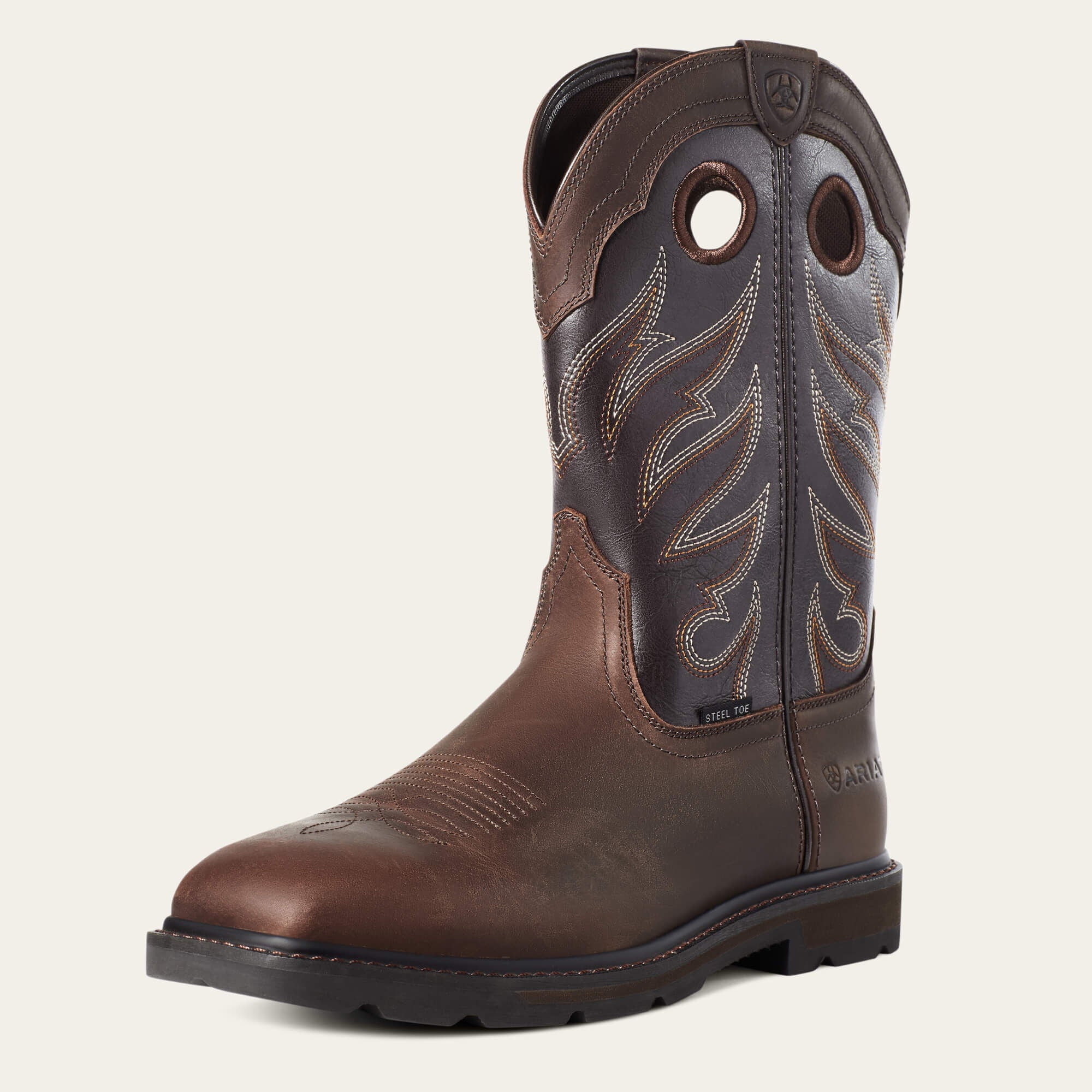 Groundwork Wide Square Toe Steel Toe Work Boot-Ariat