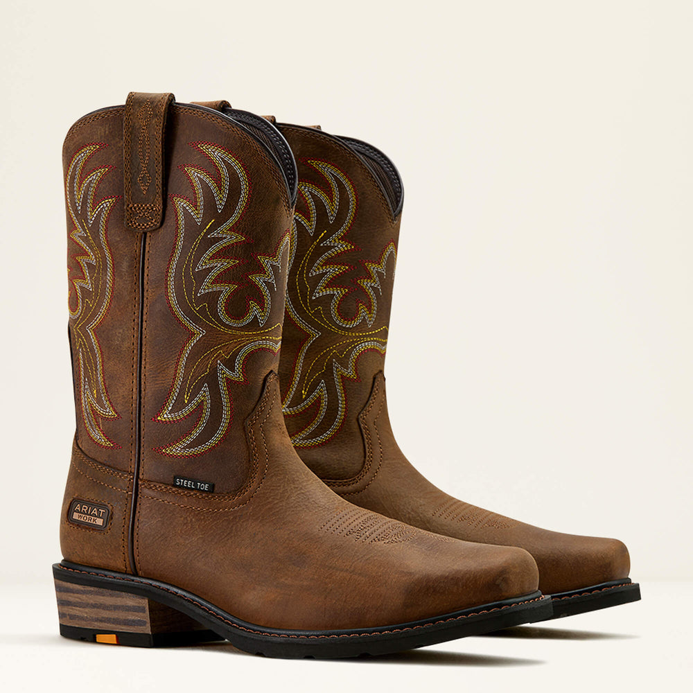 Ironside Square Toe Steel Toe Work Boot-Ariat