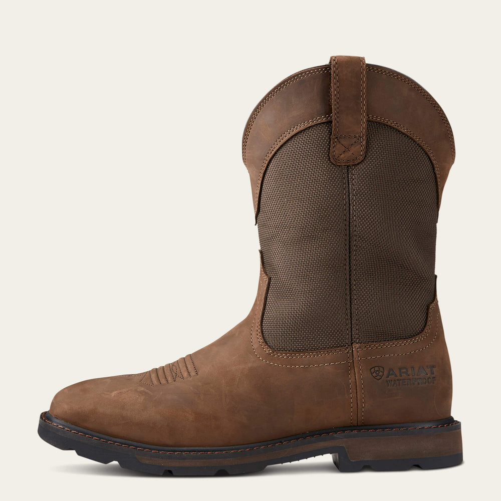 Groundbreaker Wide Square Toe Waterproof Steel Toe Work Boot-Ariat