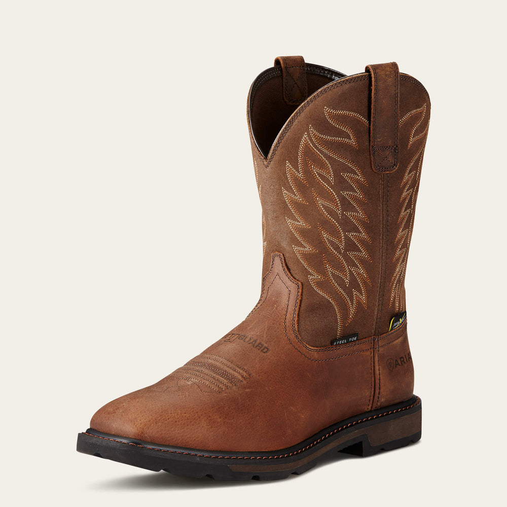 Groundbreaker Wide Square Toe MetGuard MetGuard Steel Toe Work Boot-Ariat