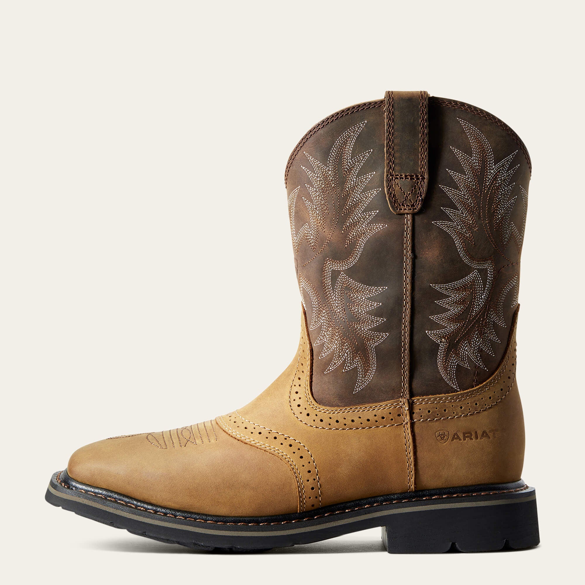 Sierra Wide Square Toe Work Boot-Ariat