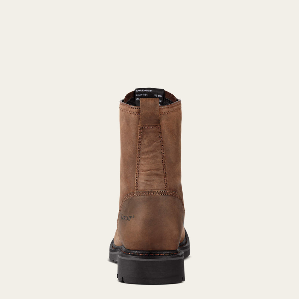 Cascade 8" Wide Square Toe Steel Toe Work Boot-Ariat