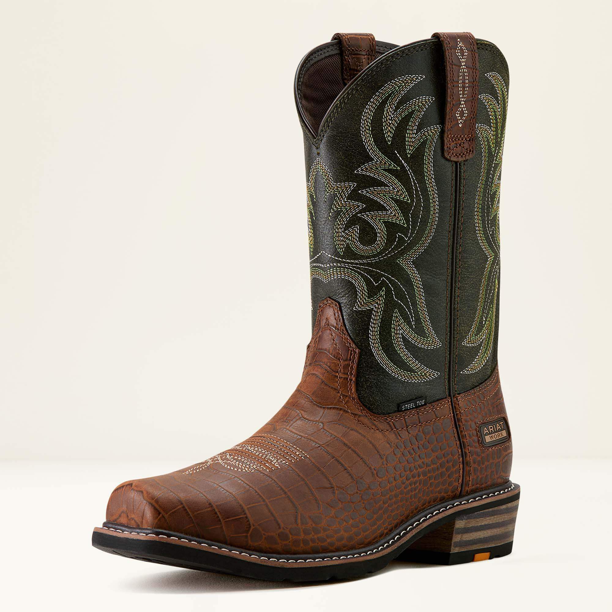Ironside Square Toe Steel Toe Work Boot-Ariat