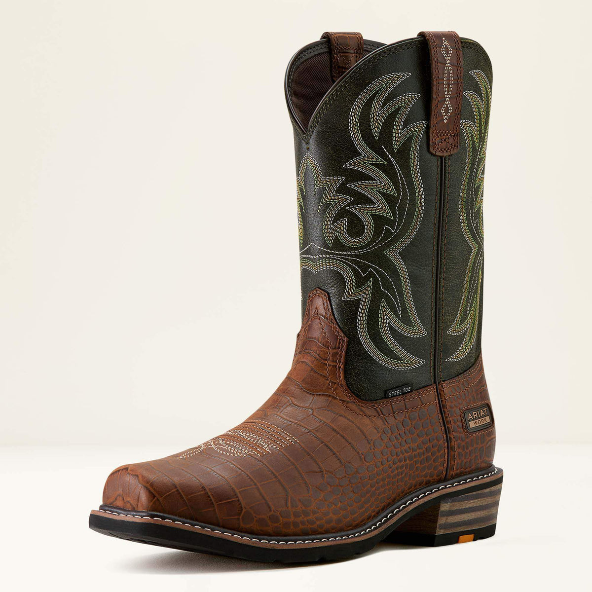 Ironside Square Toe Steel Toe Work Boot-Ariat