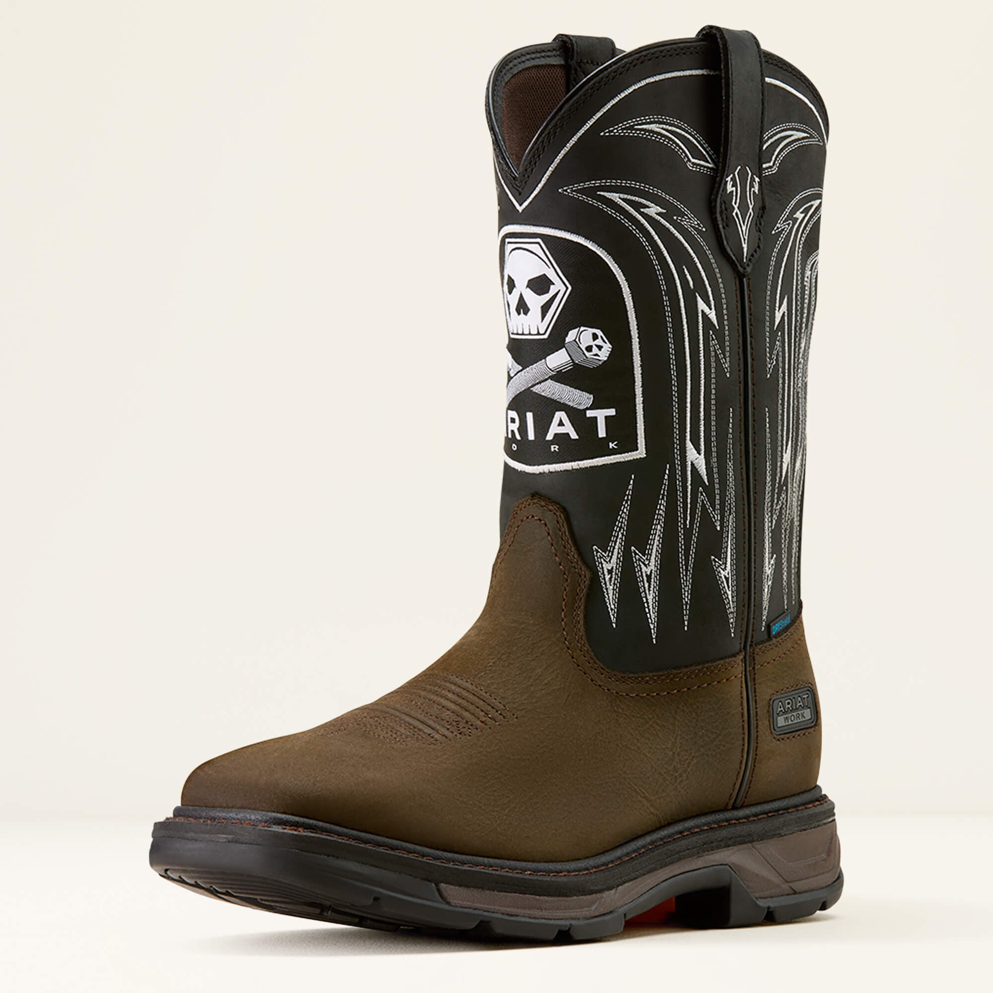 WorkHog XT Bolt Skull Waterproof Wide Square Toe Work Boot-Ariat