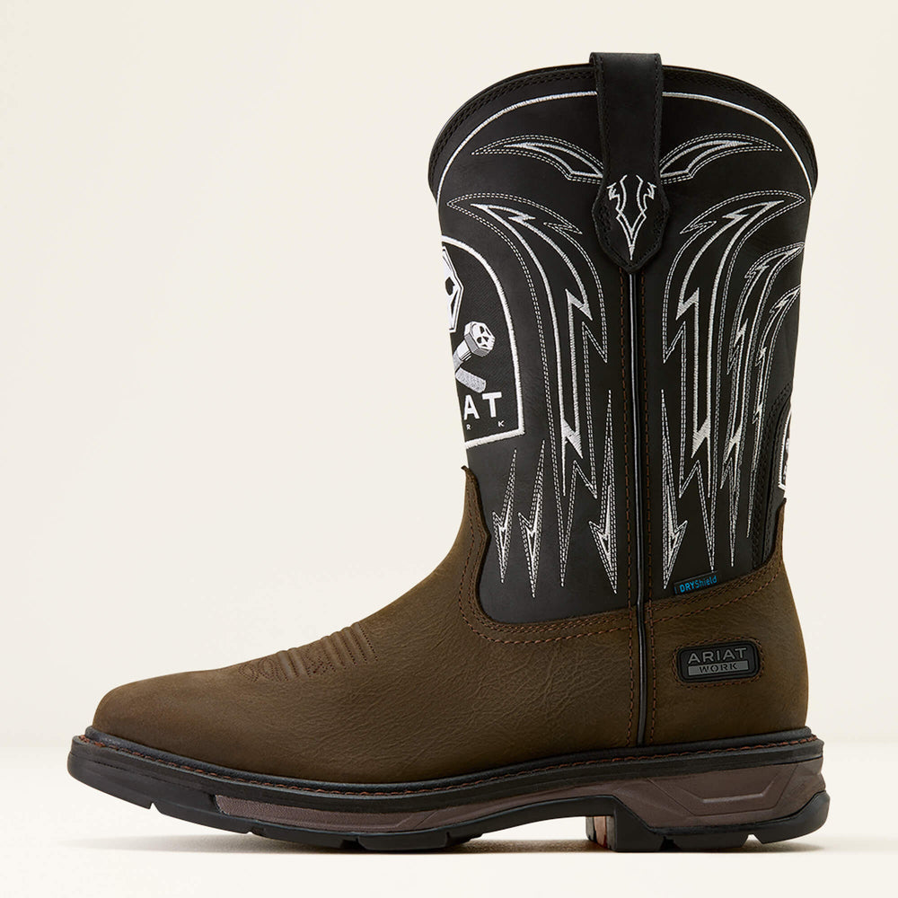 WorkHog XT Bolt Skull Waterproof Wide Square Toe Work Boot-Ariat