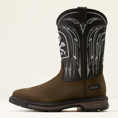 WorkHog XT Bolt Skull Waterproof Wide Square Toe Work Boot-Ariat