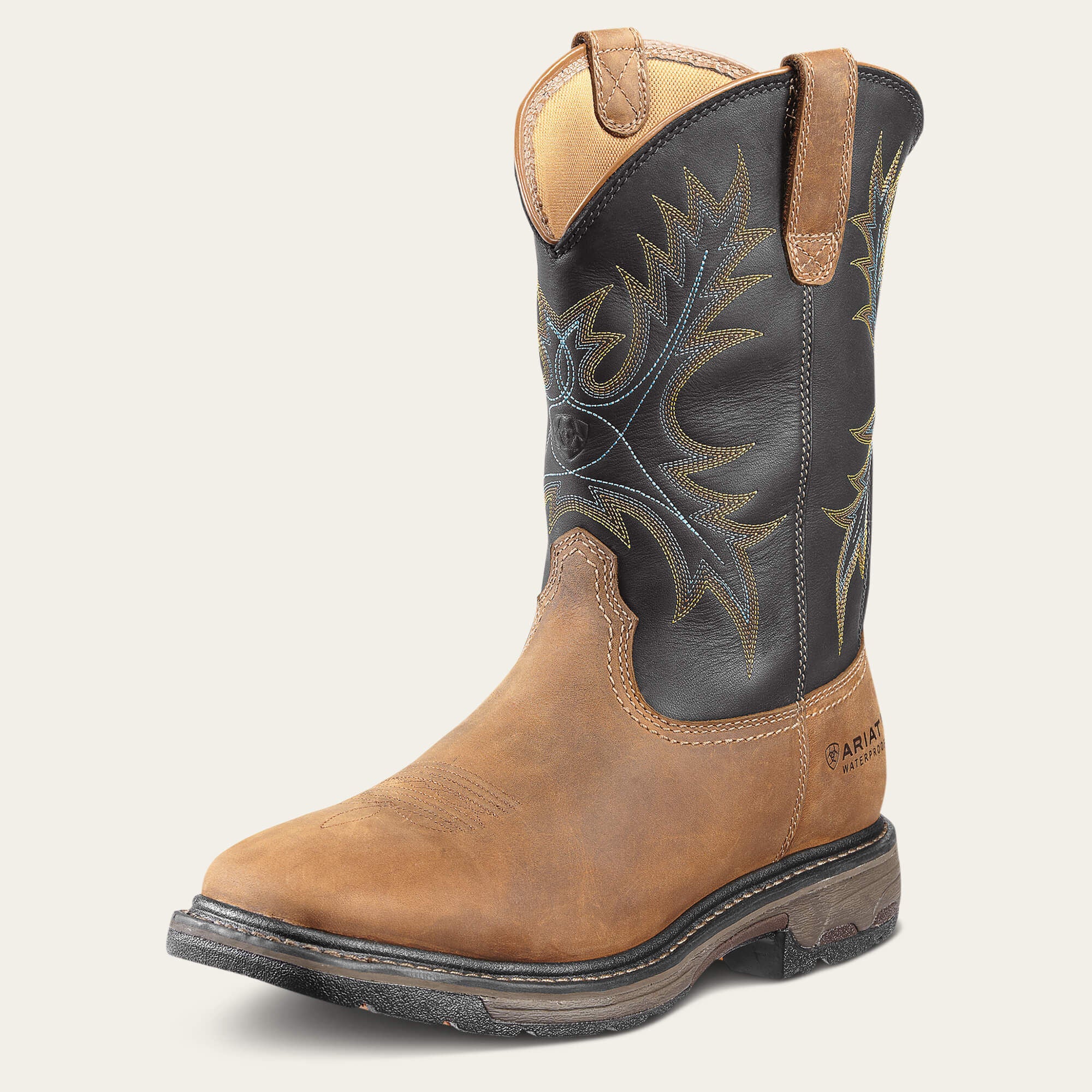 WorkHog Wide Square Toe Waterproof Steel Toe Work Boot-Ariat