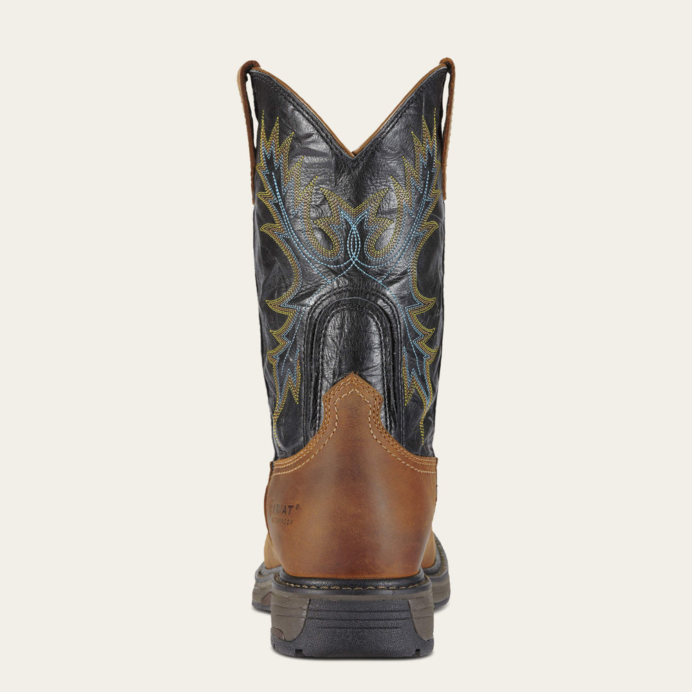 WorkHog Wide Square Toe Waterproof Steel Toe Work Boot-Ariat