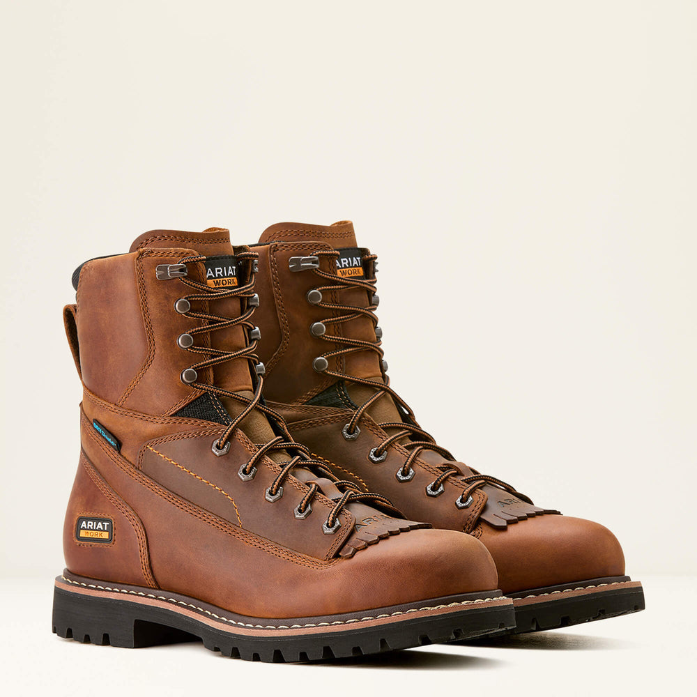 Longview Shock Shield 8" Waterproof Work Boot-Ariat
