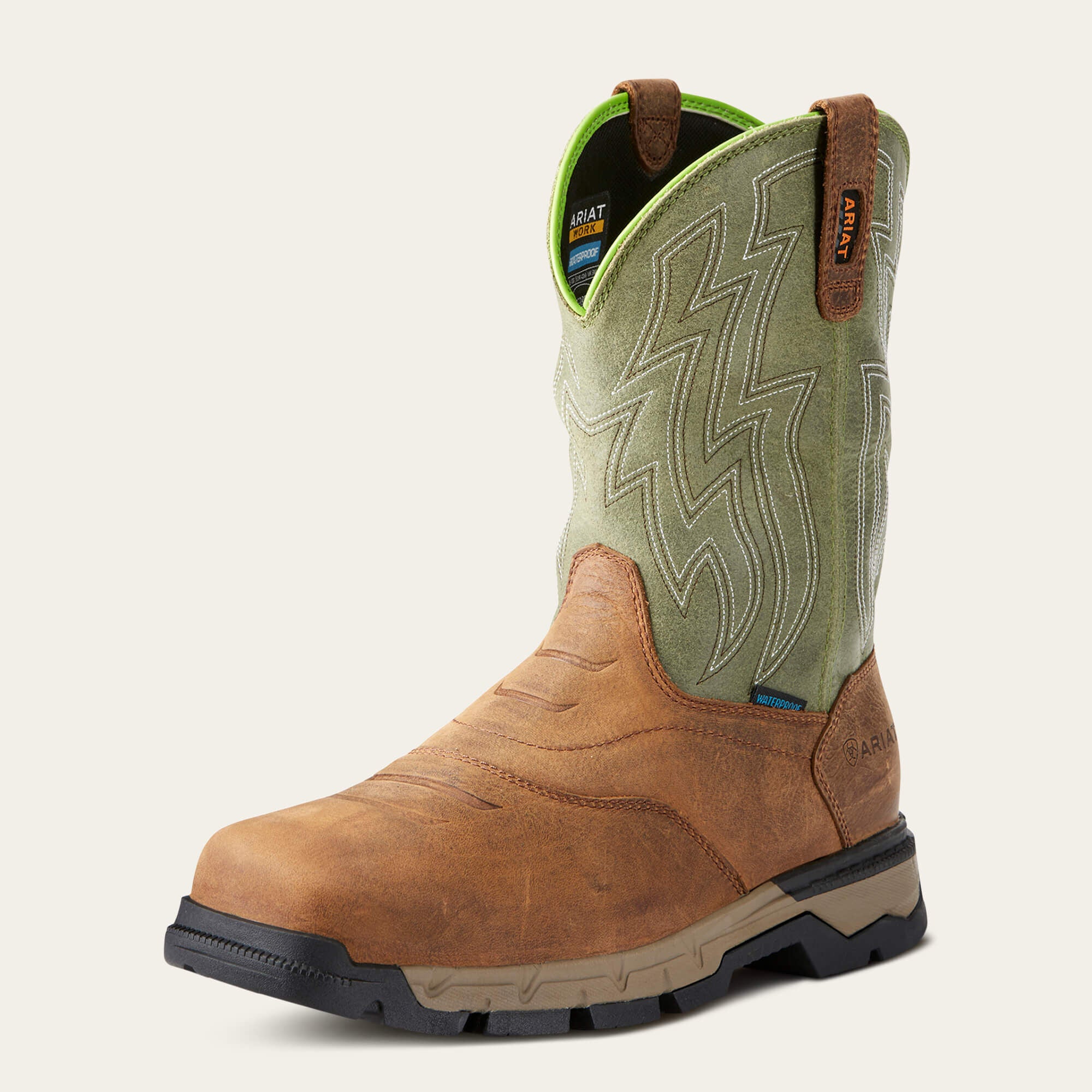 Rebar Flex Western Waterproof Work Boot-Ariat