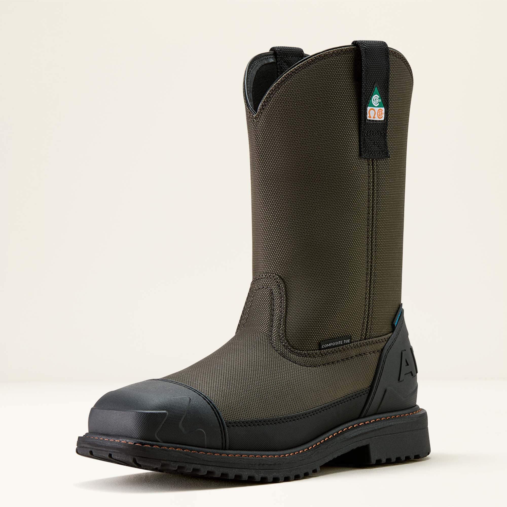 RigTEK Wildcat Pull-On CSA Waterproof Wide Square Toe Composite Toe Work Boot-Ariat