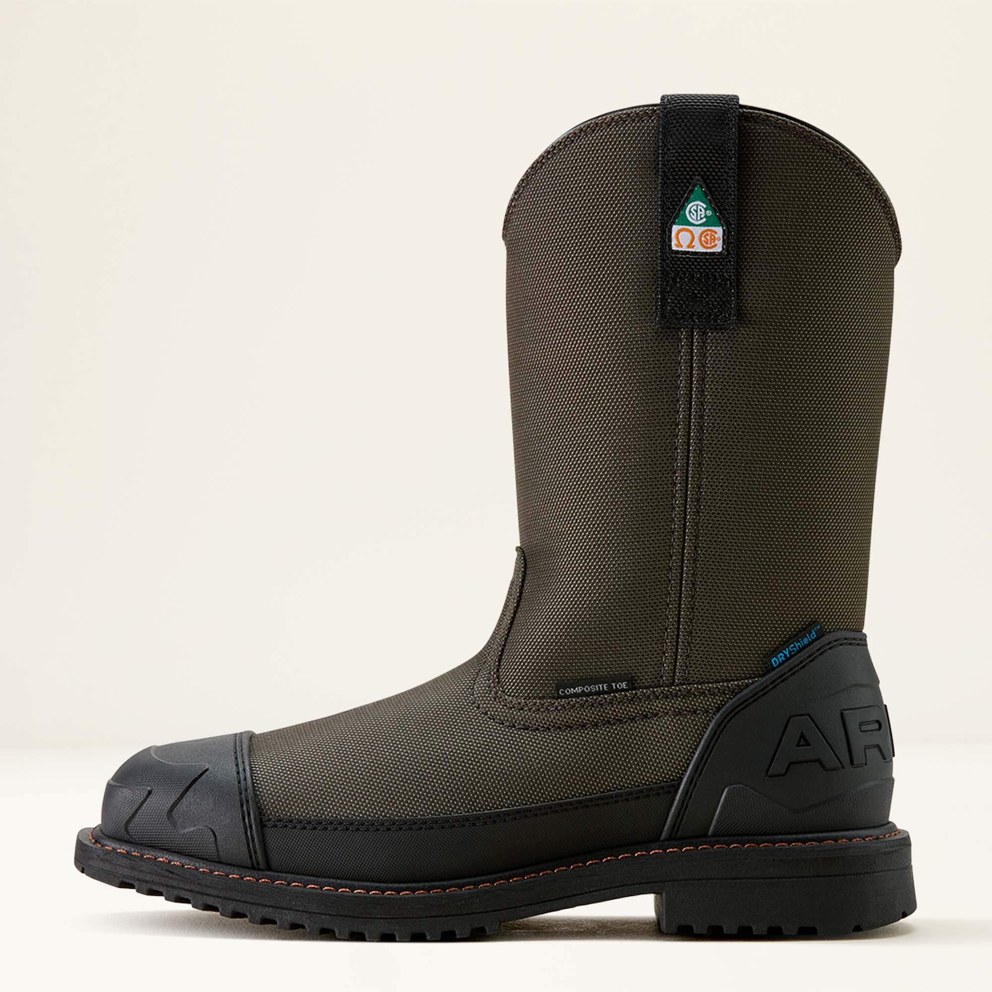 RigTEK Wildcat Pull-On CSA Waterproof Wide Square Toe Composite Toe Work Boot-Ariat
