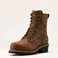 Logger Shock Shield Waterproof Insulated Composite Toe Work Boot-Ariat