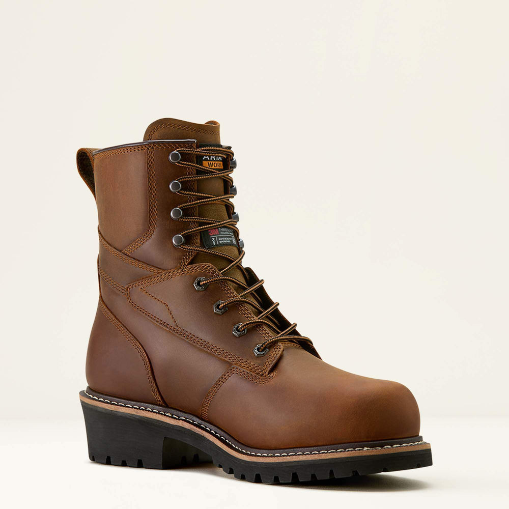 Logger Shock Shield Waterproof Insulated Composite Toe Work Boot-Ariat