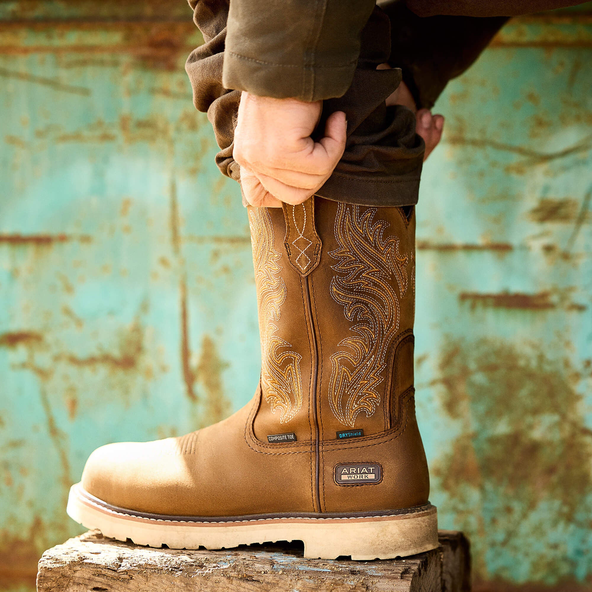 Logger Shock Shield Waterproof Work Boot-Ariat