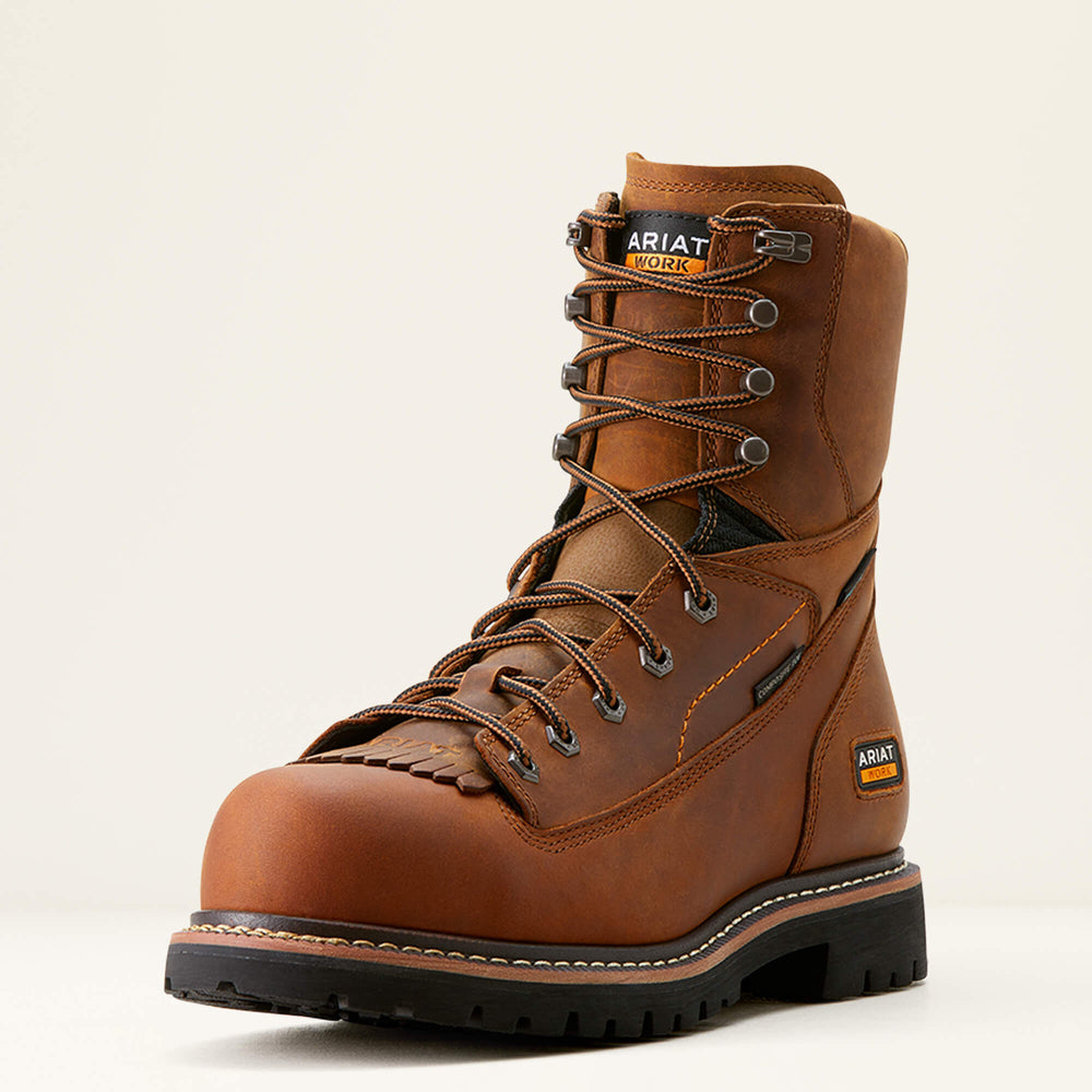 Longview Shock Shield 8" Waterproof Composite Toe Work Boot-Ariat