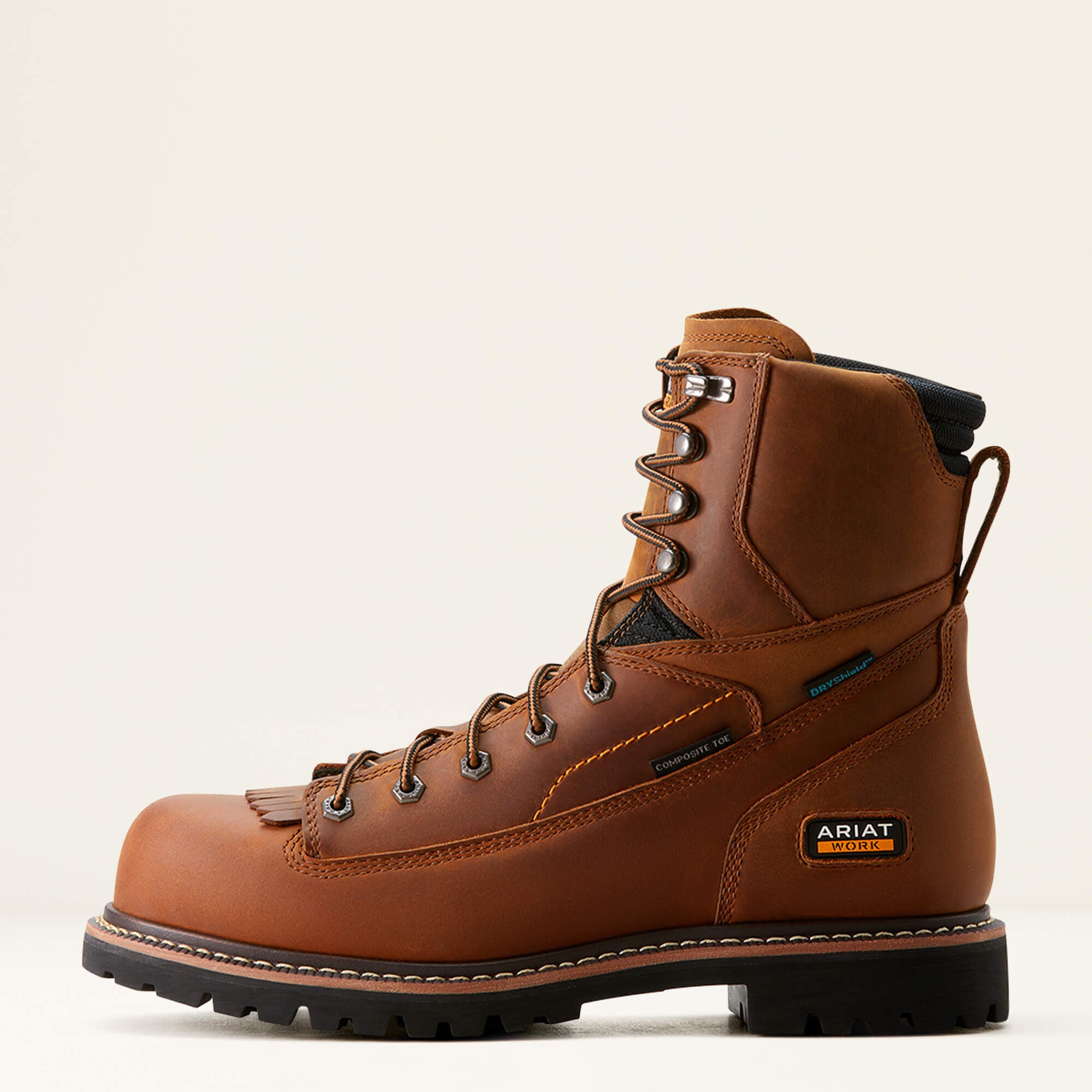 Longview Shock Shield 8" Waterproof Composite Toe Work Boot-Ariat