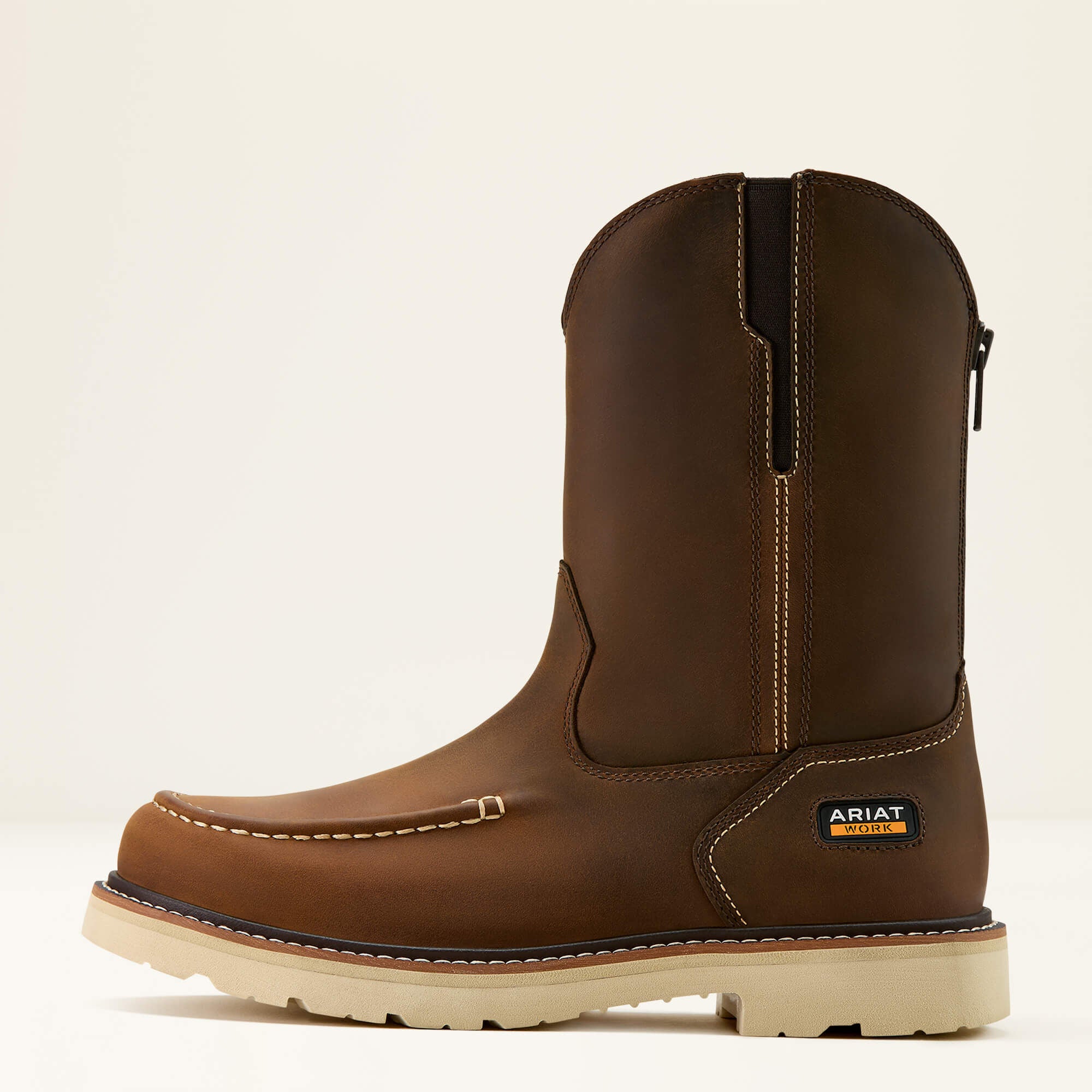 Rebar Lift Pull On Moc Toe Work Boot-Ariat